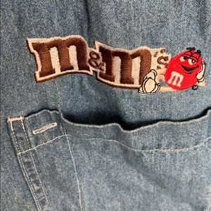 Men’s denim shirt with m and m logo !